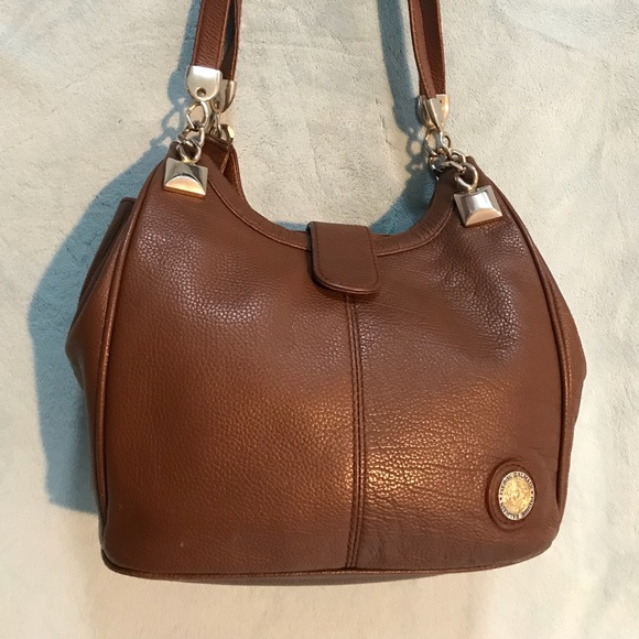Pierre Balmain Handbags - Pierre Balmain Mocha Brown Leather Bag